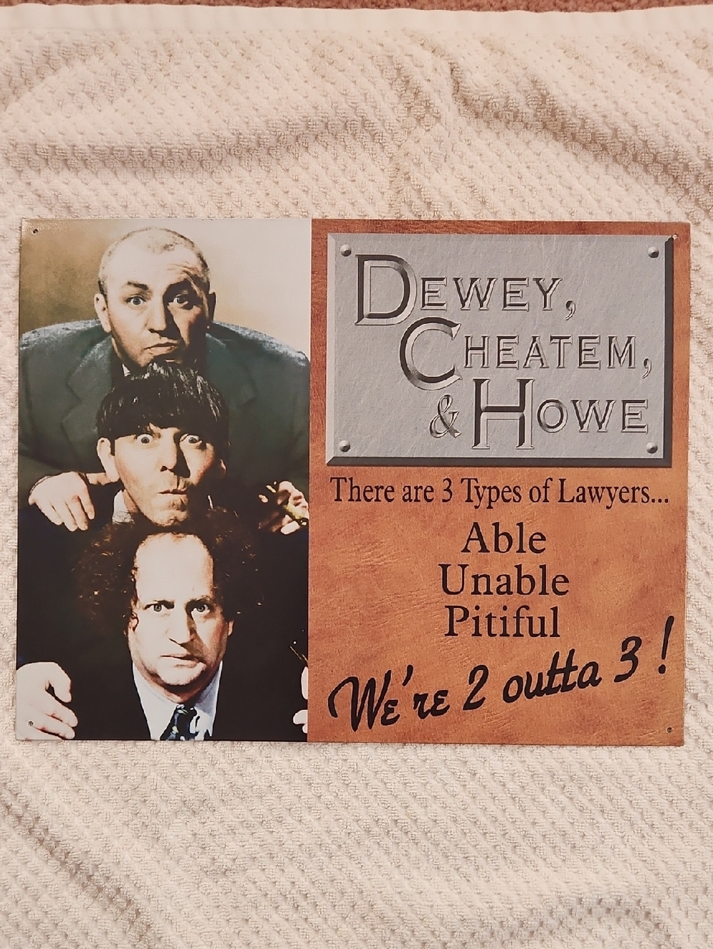 Three Stooges Wall Art - Metal